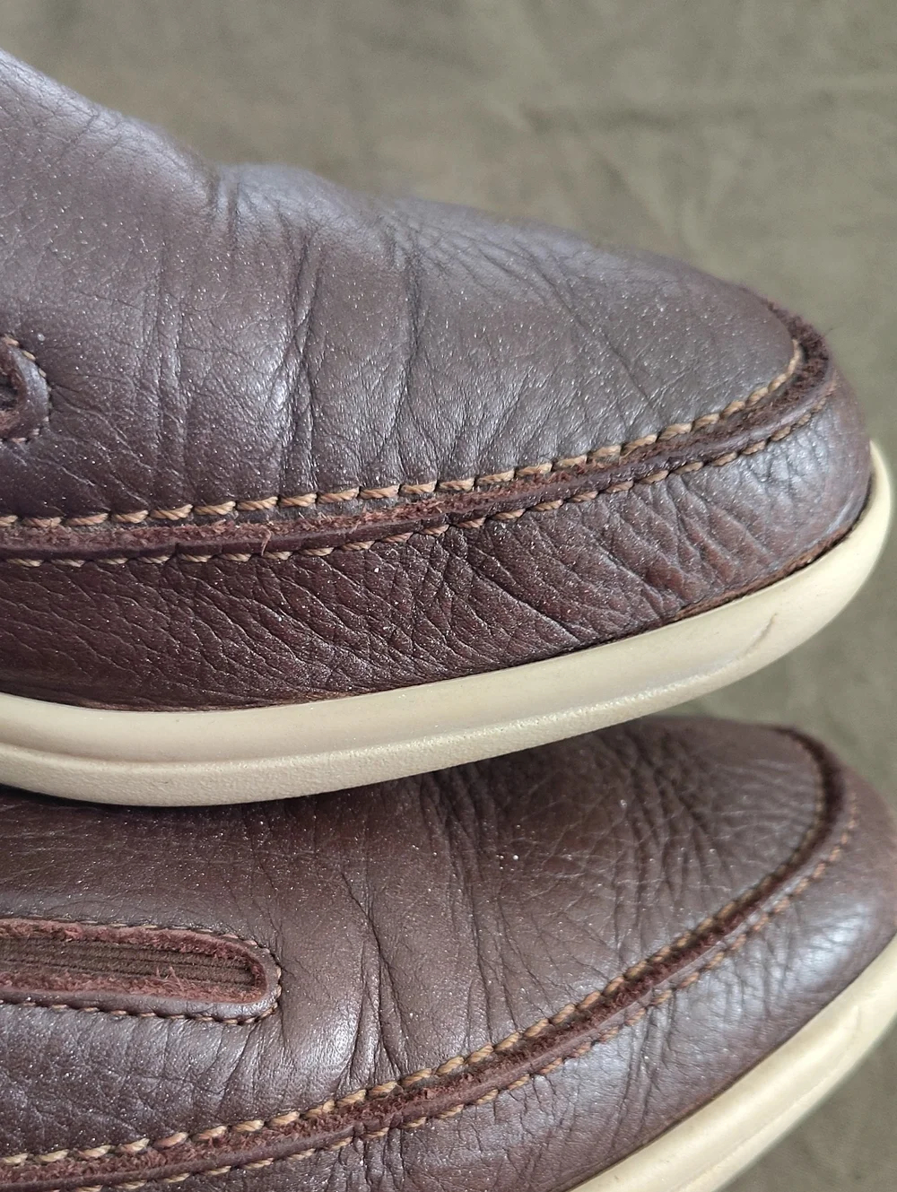 SAS Mens Weekender Slip On Loafer Shoes Brown Leather Upper Size 8